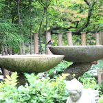 松浦造園　庭　バードバス