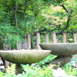 松浦造園　庭　バードバス